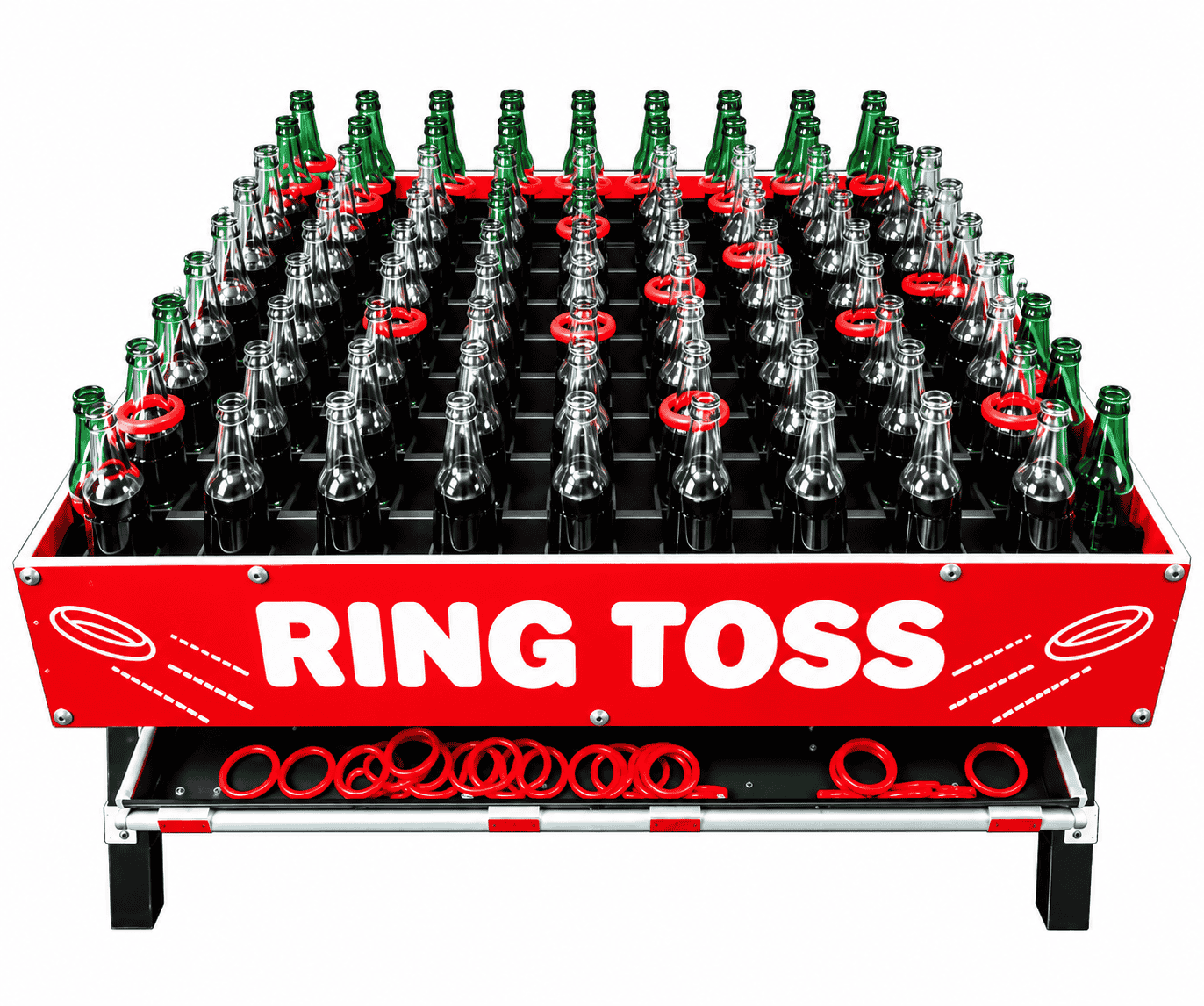 100 Glass Bottle Ring Toss